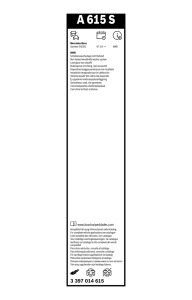BOSCH SULKASARJA MB SPRINTER 02/2018- (W907/W910),650+600MM,EI W 2