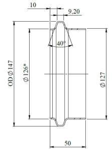 DINEX KAULUS RST Ø127,0MM UROS 2