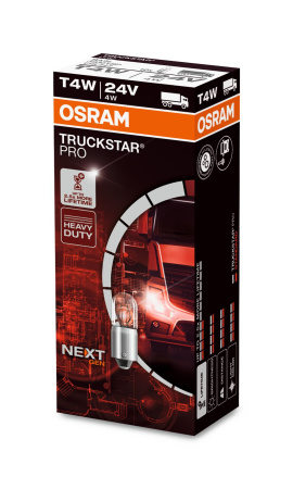 OSRAM POLTTIMO T4W TRUCKSTAR PRO 4W 24V BA9S
