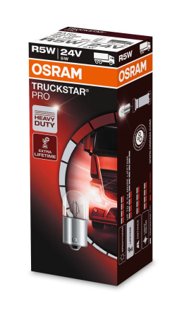 OSRAM POLTTIMO R5W TRUCKSTAR PRO 5W 24V BA15S