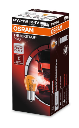 OSRAM POLTTIMO PY21W TRUCKSTAR PRO 21W 24V BAU15S