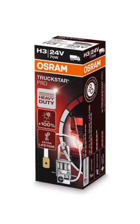 OSRAM POLTTIMO H3 TRUCKSTAR PRO 70W 24V PK22S