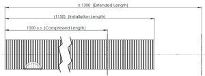DINEX HAITARIPAKOPUTKI GALV. Ø90,0MM  L=1000MM 2