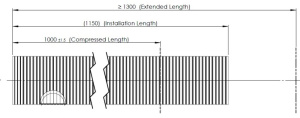 DINEX HAITARIPAKOPUTKI GALV. Ø103,0MM  L=1000MM 2