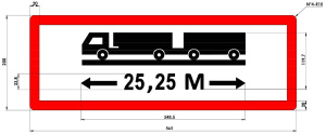 VAROITUSKILPI 25,25M HEIJASTAVA 565X200X2MM 2