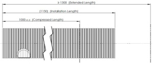 DINEX HAITARIPAKOPUTKI GALV. Ø121,5MM L=1000MM 2