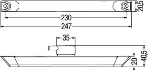HELLA ÄÄRIVALO LED PUNAINEN 24V ADR 2