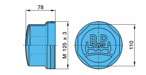 BPW OE NAPAKAPSELI M125X3 EH/ZR 11T ULKOKIERRE 2