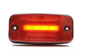 LED-ÄÄRIVALO 114X54X22MM PUNAINEN 12-24V IP68 SIS. KULMAKIINNIK 6