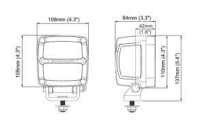 NORDIC TYÖVALO SCORPIUS PRO 3500S GLARE-FREE (HÄIKÄISEMÄTÖN) YLÄ 2