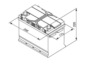 BOSCH AKKU S4 95AH/830A , 306X173X225MM  +/- 2