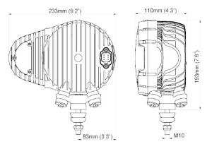 NORDIC AURAVALO VASEN SCULPTOR N6002 DUALBEAM 12-24V, 233X193X11 2