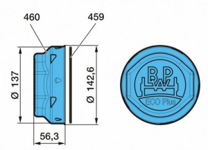BPW OE NAPAKUPPI ECOPLUS2 9T, SIS. O-RENKAAN 3