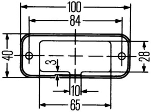 HELLA ÄÄRIVALO KIRKAS, KUMIKOPPA SISU POLAR/ACTROS 100X40X42 2