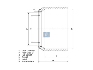DT BRAKE DRUM 2