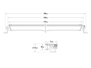 LAZER GLIDE LED-KAUKOVALOPANEELI PARKILLA 120W 11500/4025LM REF2 2