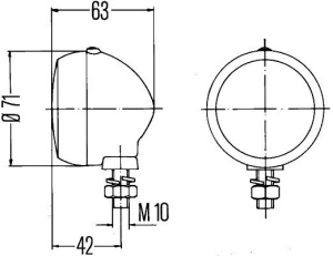 HELLA ÄÄRIVALO KIRKAS 12/24V 2