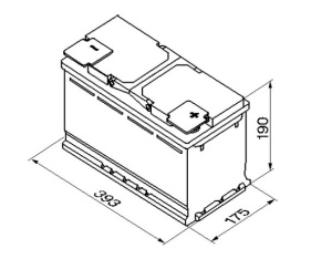 BOSCH AKKU S5 110AH/920A , 393X175X190MM  -/+   ALAKIINNITYS 2