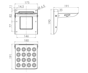 TAITTOASKELMA 6710 RST ( 172X192X190) LEV.SYV.KORK. 3