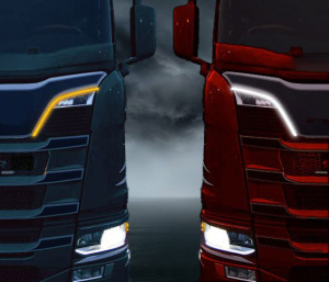 LED-VALONAUHAPARI 24V 60CM XENON VALKOINEN, ESIM. SCANIA NEXTGEN 2
