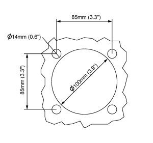 NORDIC LED-KAUKOVALO Ø90MM BUMBLEBEE 12-24V 18W (ECE R149) 5800K 3