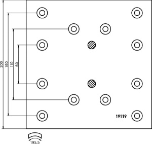 TEXTAR JARRUHIHNASARJA/AKSELI IVECO 410X200 2