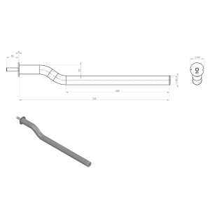 PARLOK KANNATINPUTKI 705/50 ZN - SISÄLTÄÄ LAIPAN, TULPAN, M16 RUUVIN 3