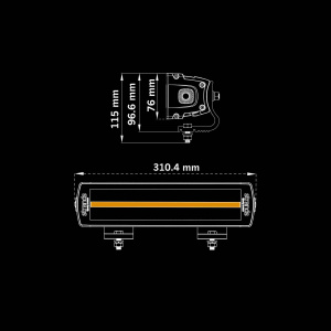 SLD SIBERIA XPA LED-KAUKOVALOPANEELI DR 12" 6120/6800LM 10-32V 5 3