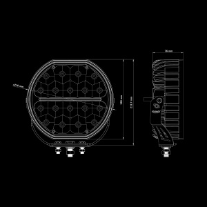 SLD BIG ENERGY 9" KAUKOVALO LAAJENNETTU VALOKEILA, PARKKI KELTAI 7