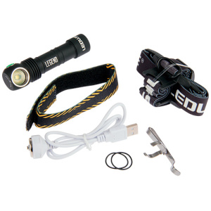 LEDWISE LEGEND XHP50 KYLMÄ VALKOINEN OTSAVALAISIN, LADATTAVA 4