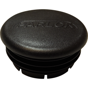 PARLOK KANNATINPUTKEN MUOVITULPPA MUSTA Ø42 MM ZN PUTKI - PARLOK LOGOLLA 2