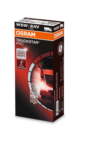 OSRAM POLTTIMO W5W TRUCKSTAR PRO 5W 24V W2.1X9.5D