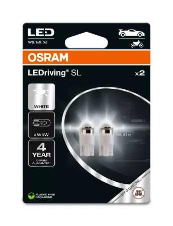 OSRAM LED POLTTIMO 12V W5W COOL WHITE BLISTERI PAK.(SIS 2KPL)