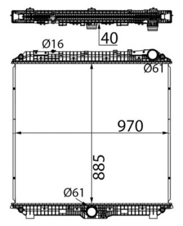 MAHLE JÄÄHDYTIN MB ACTROS/ANTOS/AROCS 2011-