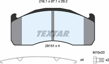 TEXTAR JARRUPALASRJ. VOLVO FH/FM TELI, PPVETURI TAKA, D41, T3034