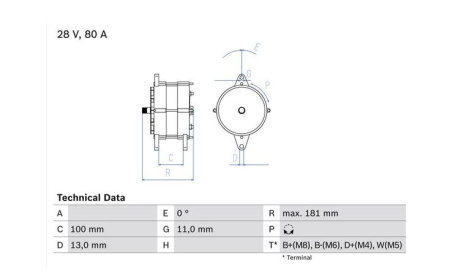 BOSCH VAIHTOLATURI 80AH FH VOLVO