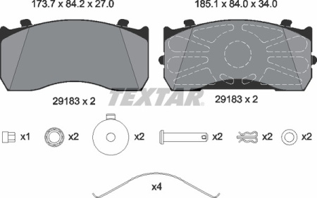 JARRUPALASARJA TEXTAR MB ATECO, MAN L2000,TG 