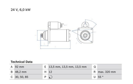BOSCH VAIHTOSTARTTI DAF