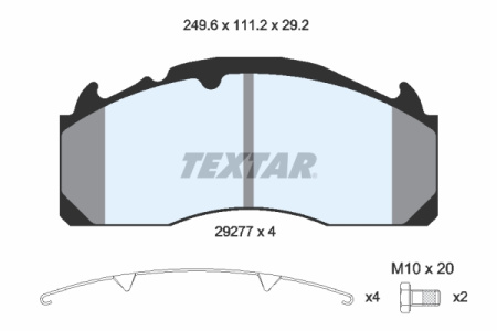 TEXTAR JARRUPALASRJ. VOLVO FH/FM V.1/2, B9/B12 L-A 06-,   T7400