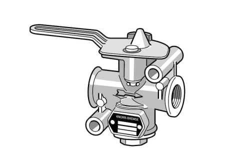 KNORR SULKUHANA M22X1,5, METALLIKAHVA, PAINEENPOISTOLLA