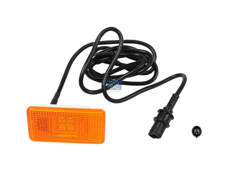 DT LED-ÄÄRIVALO KELTAINEN, JOHTO PISTOKKEELLA, SCANIA 4-SRJ , DA