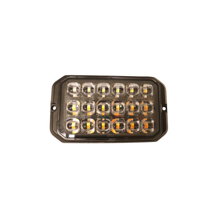 LED-TASOVILKKU 18W 10-30V ECE R10/R65 CLASS II 125,5X17X71,5MM I