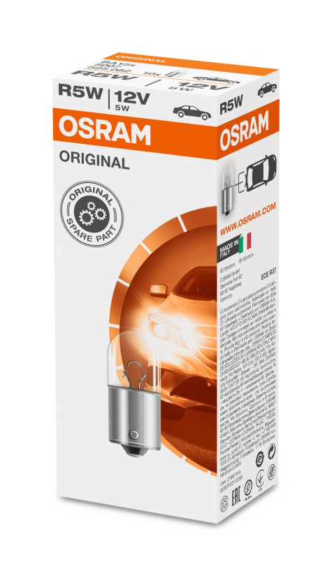 OSRAM POLTTIMO R5W 5W 12V BA15S LF 5007