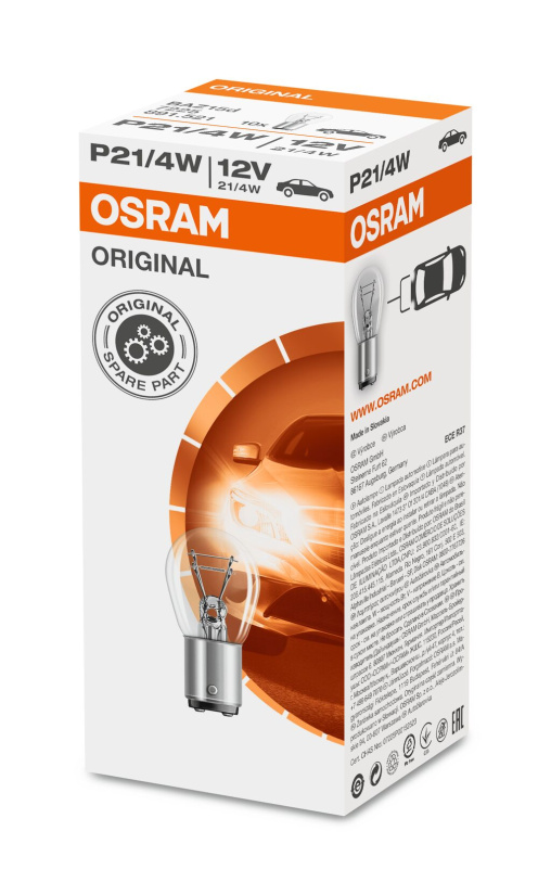 OSRAM POLTTIMO P21/4W 21/4W 12V BAZ15D 7225