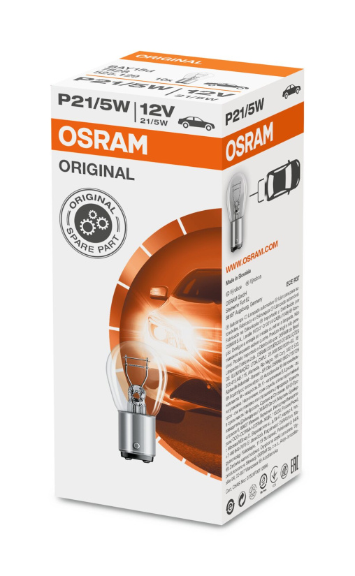 OSRAM POLTTIMO P21/5W 21/5W 12V BAY15D 7528