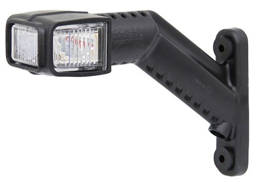 ASPÖCK VIIKSIVALO LED SUPERPOINT IV VASEN 0,25M, SIVULLE KELTAIN AS-31-3103-024