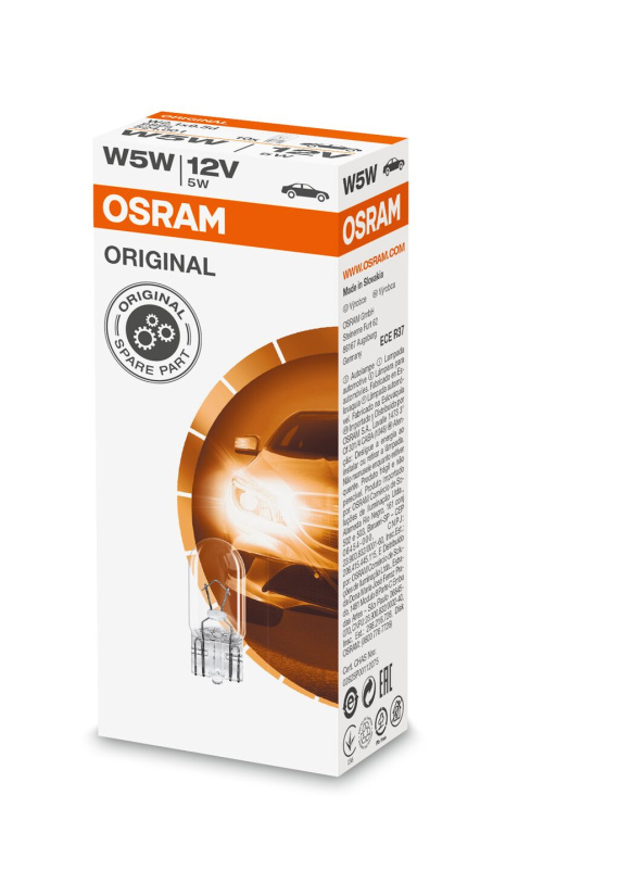 OSRAM POLTTIMO W5W 5W 12V W2.1X9.5D 2825