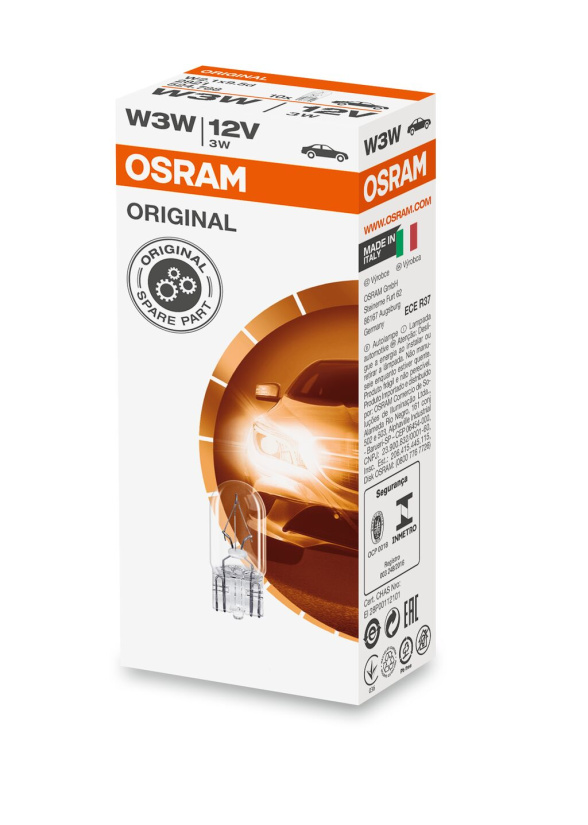 OSRAM POLTTIMO W3W 3W 12V W2,1X9,5D 2821