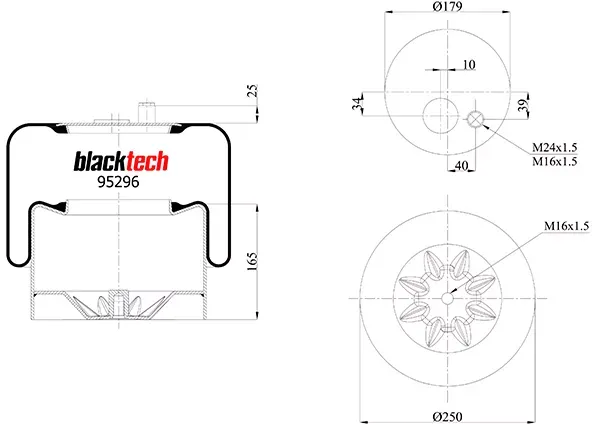 BLACKTECH ILMAPALJE MB ATEGO TAKA RML95296C21