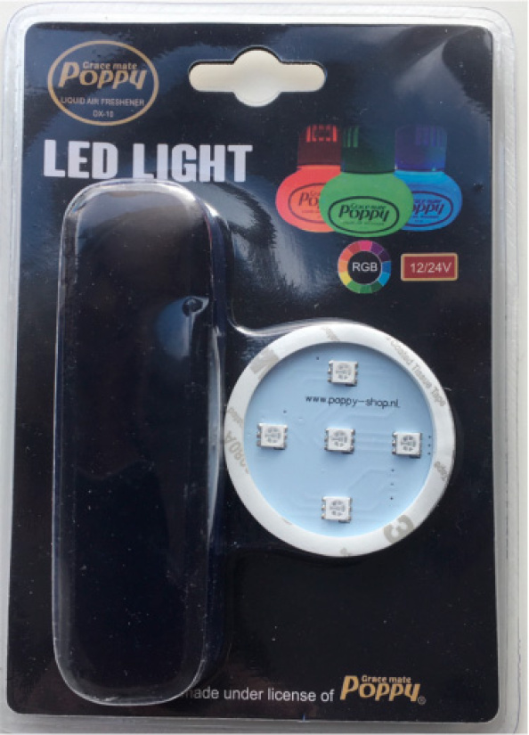 *RGB* GRACE MATE POPPY, LEDVALO ILMANRAIKASTIMEN ALLE T930411